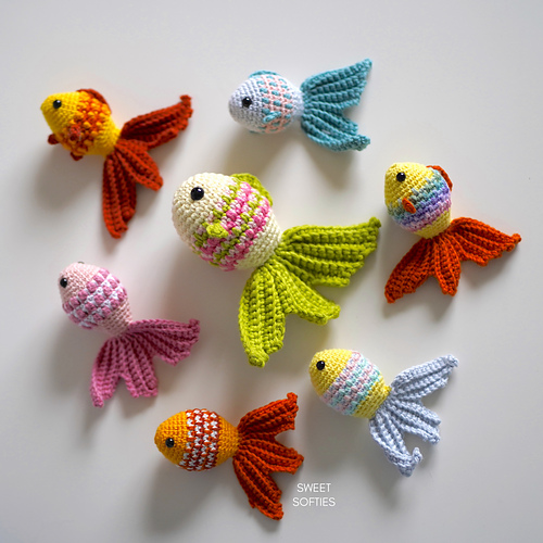 Ravelry Mosaic Goldfish pattern by Sweet Softies