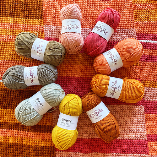 Ravelry Tunisian Crochet Temperature Blanket pattern by Toni Lipsey