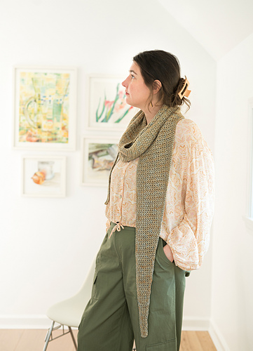 【U LAN】Mood Scarf Lettering Slit Long Sleeve Scarf stripey colored bright fun knitted Soft feeling fun