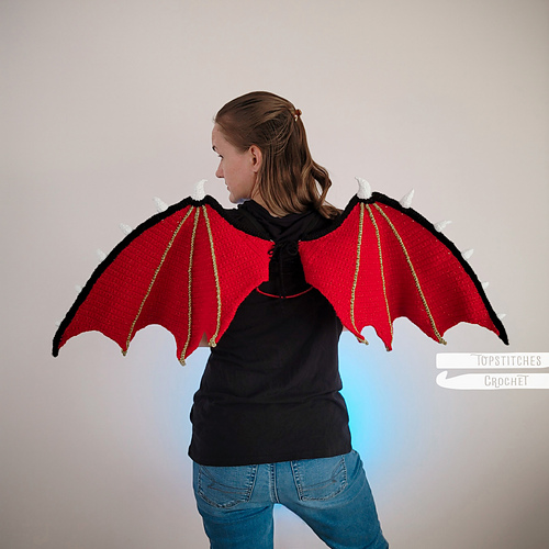 Wearable Crochet Dragon Wings - Jen Knight