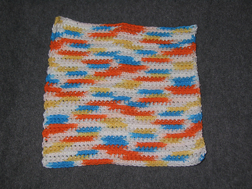 Ridged Crochet Dishcloth #2241 photo 2