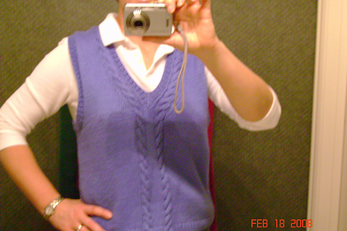 Cabled Vest V-vests (SW-004) - byTamara626Flickr