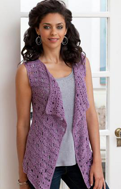 Ravelry: Drapey Crochet Vest pattern by 