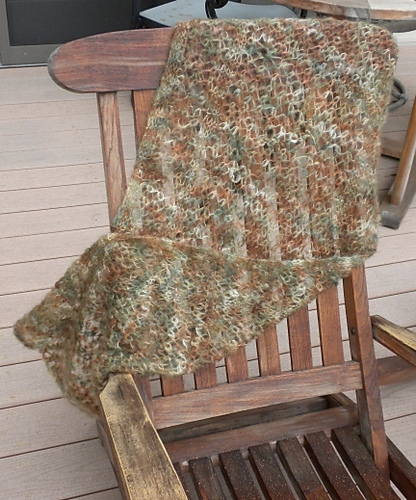 Etosha Mohair Reversible Lace Stole photo 1