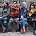 Hogwarts House Scarves pattern 