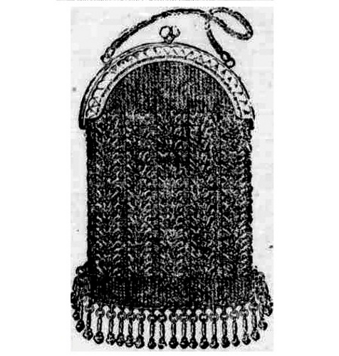 Silk Bag Purse, Knitted photo 2