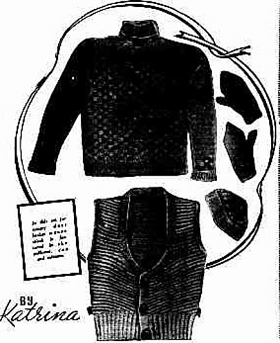 Knitted Set in Sports Wool photo 2
