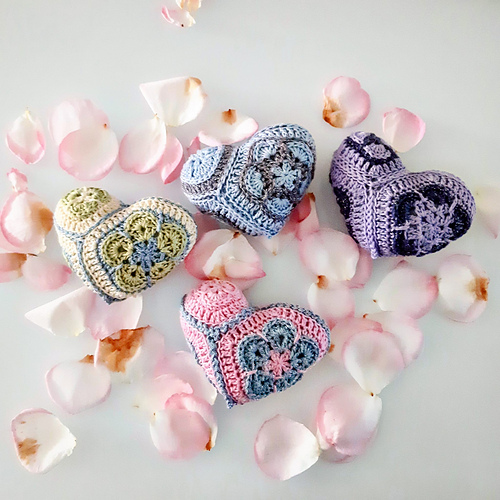 Heart with African flowers Heart for Valentine photo 1