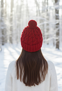 Lovely pompom hat