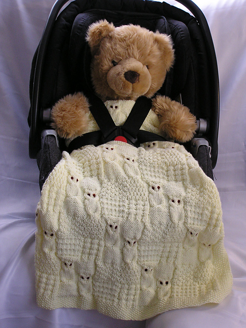 owl themed car seat and stroller