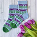 Tulip Walk Socks pattern 