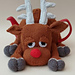 Knackered Reindeer Tea Cosy pattern
