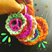 Peace sign ornaments mini pattern 