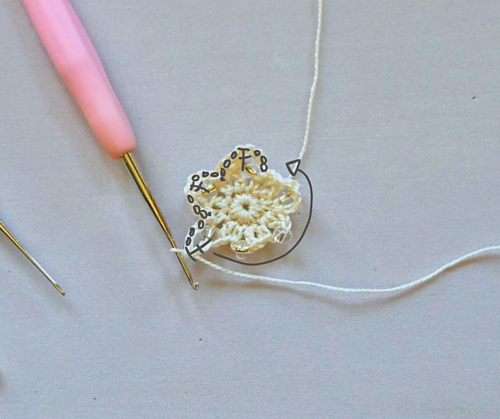 Beaded Snow Flake Earrings photo 6