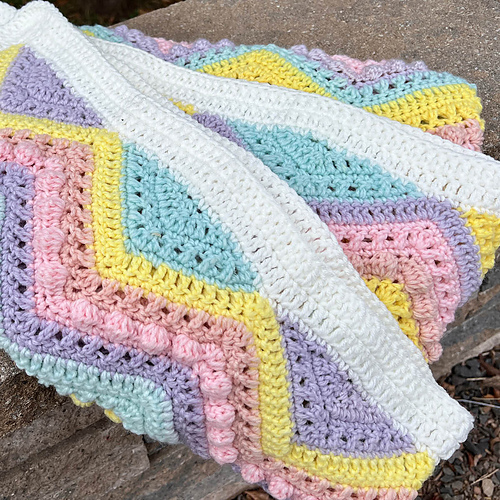 Ravelry Candy Hearts Baby Blanket pattern by Michael Sellick
