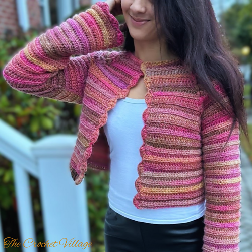 Ameri　CROCHET LONG KNIT Ameri（アメリ）の「CROCHET LONG KNIT（その他トップス）」 - WEAR