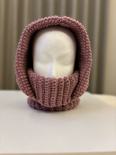 Tunisian Crochet Balaclava Turtleneck hoodie pattern