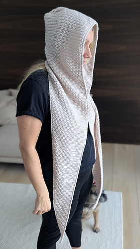 hooded scarf crochet pattern