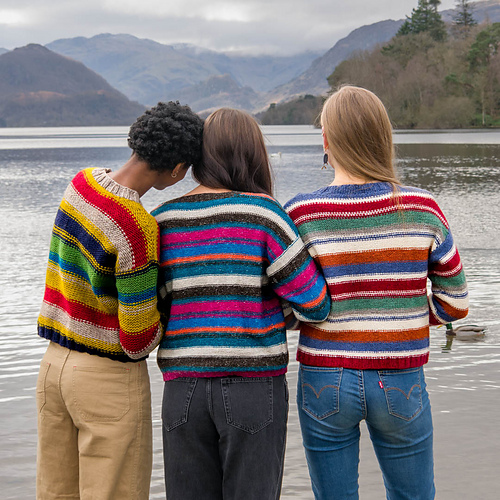 Alle Striper Genser (Super Bulky) - The Fibre Co.