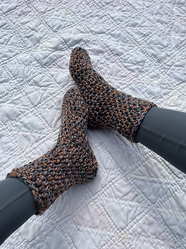Crochet Slipper Socks - Amy Kate Sutherland