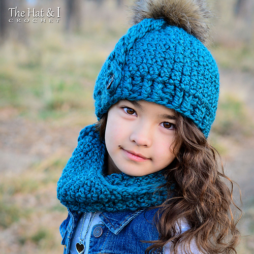 Stor Flettlue og Hals - nøkkeltråd - Marken of The Hat & I