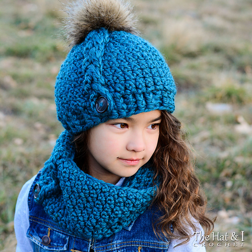 Stor Flettlue og Hals - nøkkeltråd - Marken of The Hat & I