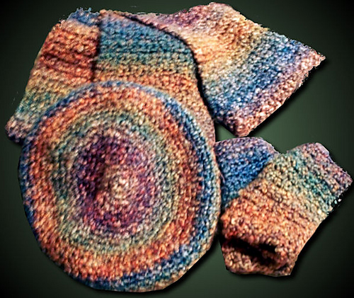 Beret & Scarf (Crochet) photo 3