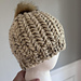 Chunky Herringbone Beanie pattern 