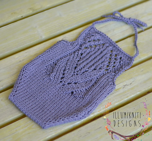 Stripe Knit Romper With Tulip main image 1