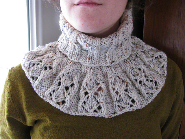Ravelry: Lace Turtleneck Cowl pattern 
