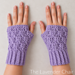 Textured Spike Stitch Fingerless Gloves pattern