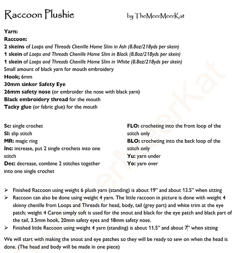 Ricky the Raccoon Plushie - Carrine Ng