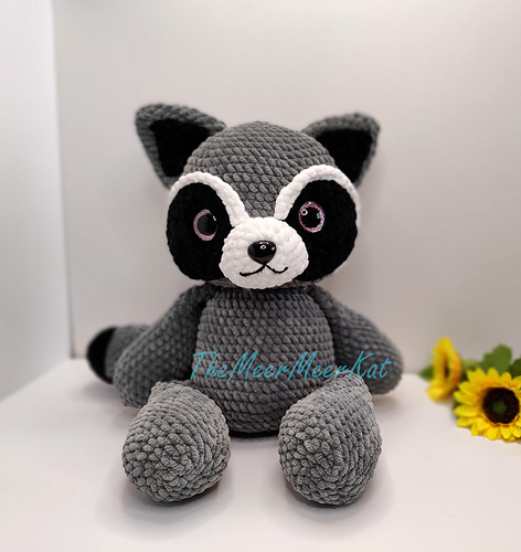 Ricky the Raccoon Plushie - Carrine Ng