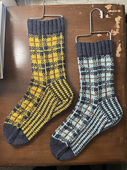 Both socks facing left