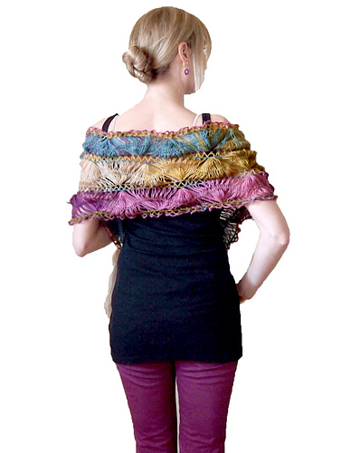 hairpin lace shawl