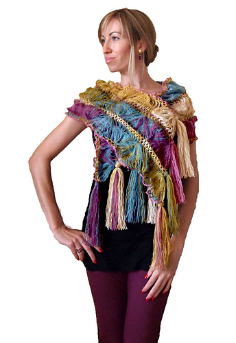 hairpin lace shawl