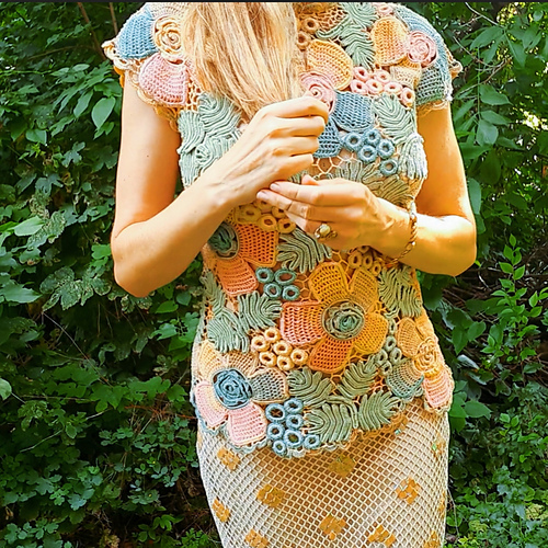 Irsk blonder sommertoppen Flora - ThePoshCrochet