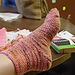 Honey of a Hurricane Socks pattern 