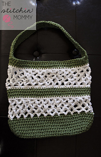 Ravelry: Go Green Mesh Tote pattern by Amy Ramnarine