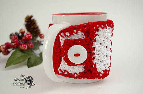 Ravelry: Candy Cane Striped Mug Cozy pattern by Amy Ramnarine