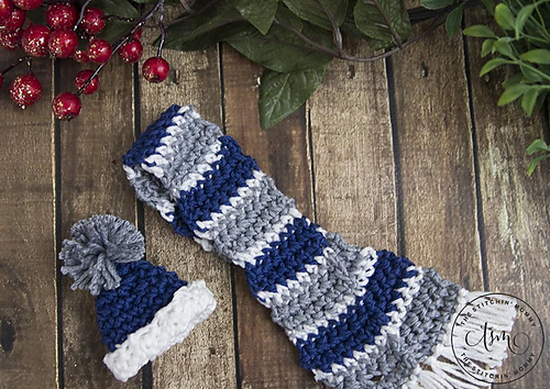 Holiday Wine Bottle Hat and Scarf Cozy photo 2