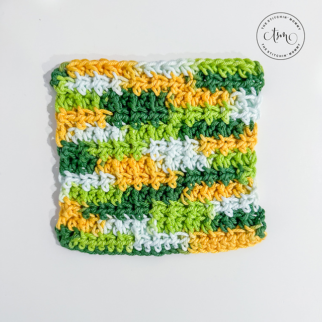 Ribbed Half Double Crochet Washcloth