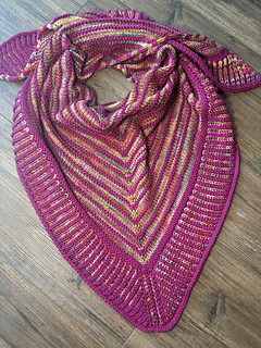 Sample is standard size made with DK weight yarn.