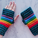 Springtime Rainbow Fingerless Gloves pattern