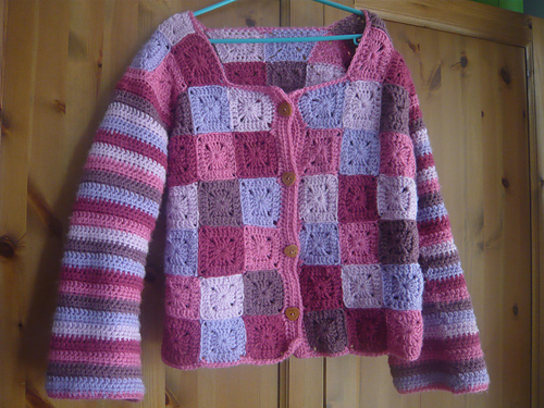 Little Squares Baby Cardi photo 1