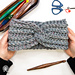 Faux Knit Twist Crochet Headband photo 4