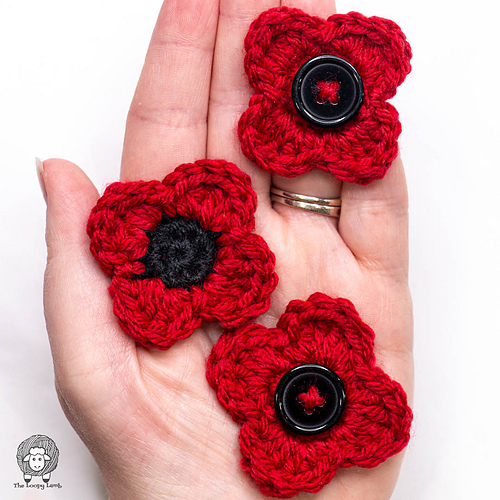 Easy Crochet Poppy