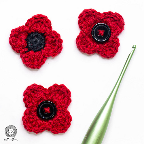 Easy Crochet Poppy photo 3