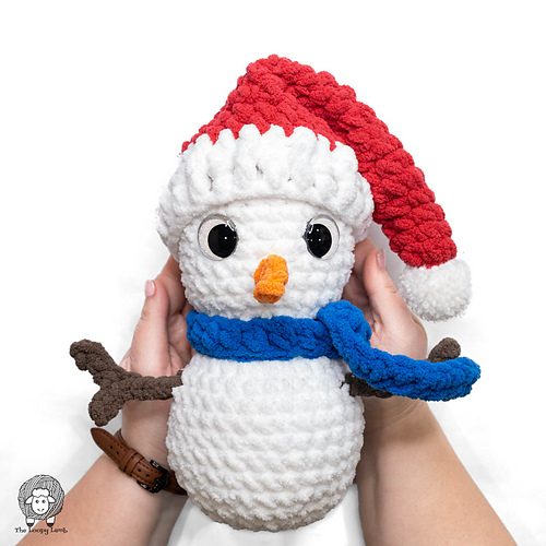 Mini Santa Hat (Amigurumi Snowman Accessory) photo 2
