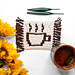 Coffee Break Mosaic Crochet Mug Rug pattern 